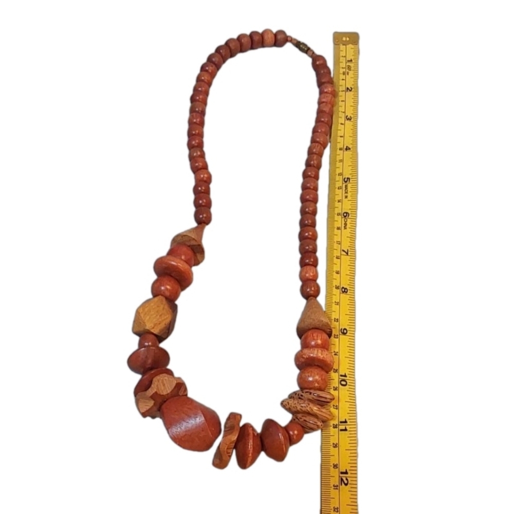 UNIQUE TRIBAL‎ WOODEN NECKLACE